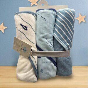 NIP Cloud Island 3 Pack‎ of Infant Hooded Towels